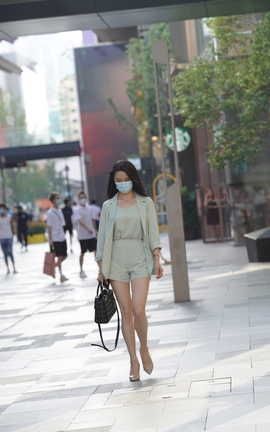 精选街拍作品 NO.1584 休闲套装美女
